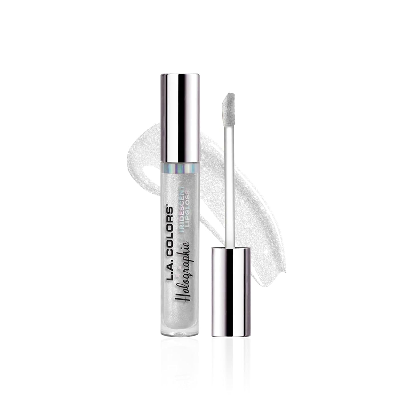 L.A. COLORS Holographic Iridescent Lipgloss, Diamond Lite CLG423