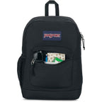 Jansport Cross Town Plus Backpack - Large Main Compartment, Side Water Bottle Pocket, 15-Inch Padded Laptop Sleeve - Black