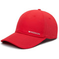 MISSION Cooling Vented Performance Hat Unisex Cap for Workouts, Golf & Running, Sweat & Water Activated Technology Team Red