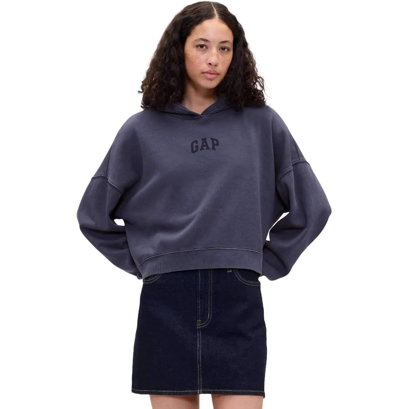 Gap Women'S Logo Hoodie Hooded Pull-On Sweatshirt