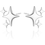 Sterling Silver Post Star Stud Earrings for Women Teen Girls Gifts Trendy Hypoallergenic Small Post Pierced Studs Earrings Jewelry