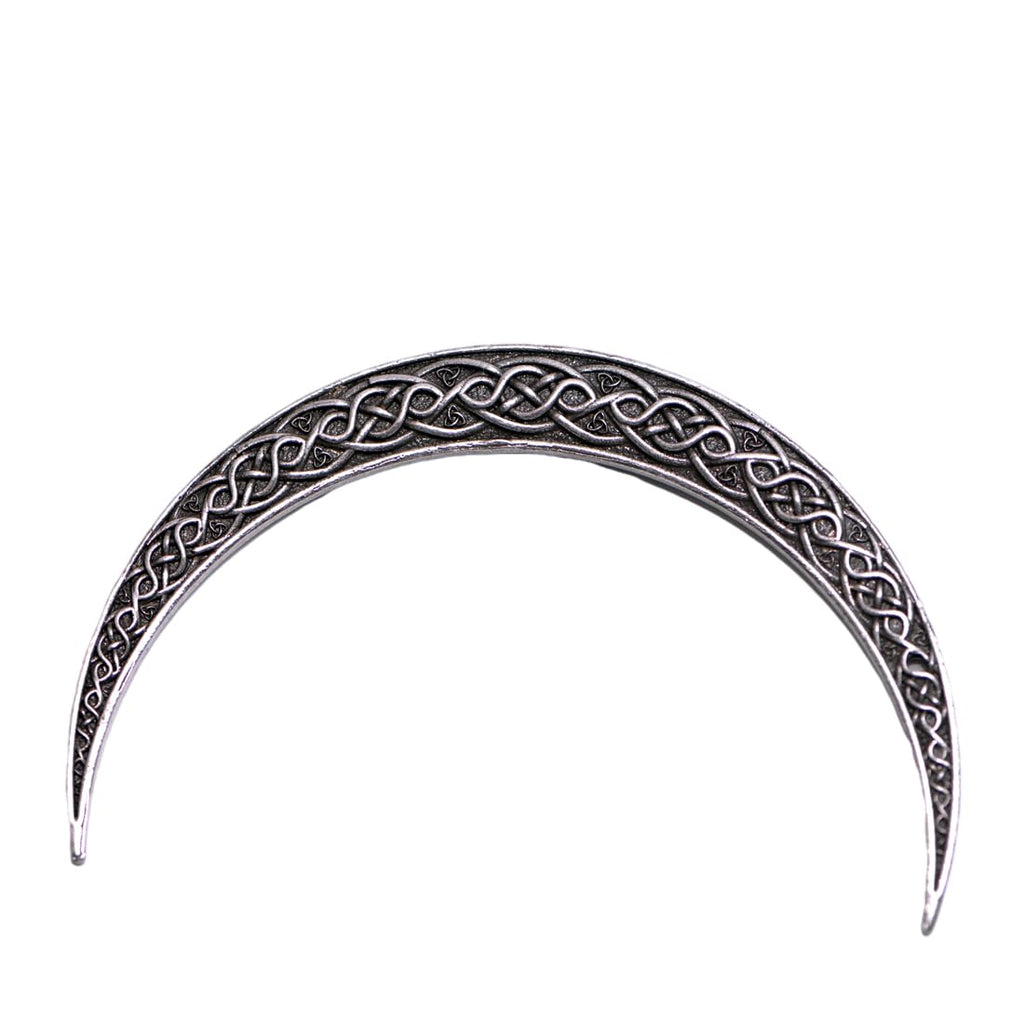 2Pcs Viking Moon Crescent Hairpins For Women – Gothic Metal Hair Sticks & Forks, Retro Hair Styling Pins For Updo, Cosplay & Renaissance Festival (Zzas)