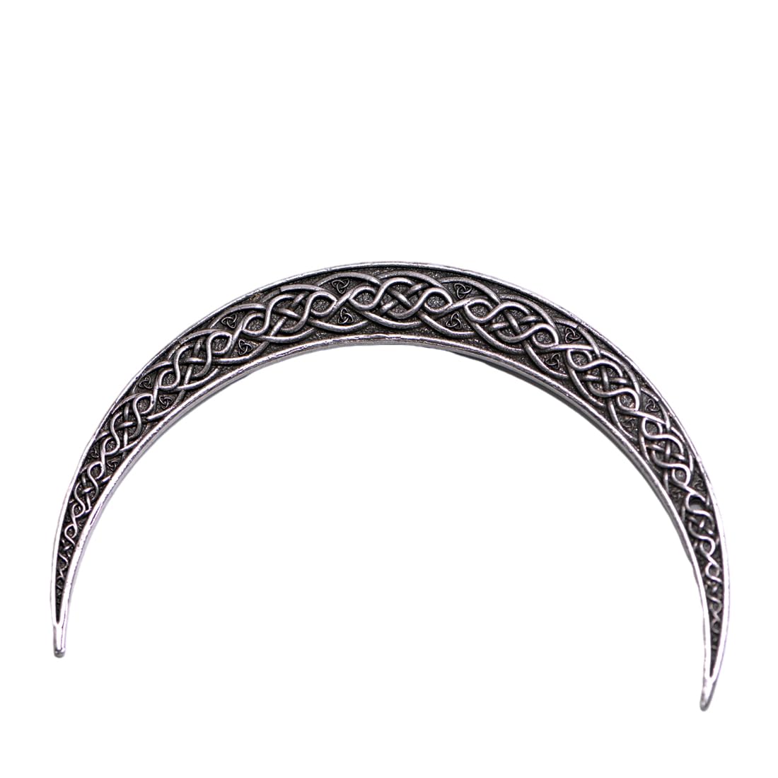 2Pcs Viking Moon Crescent Hairpins For Women – Gothic Metal Hair Sticks & Forks, Retro Hair Styling Pins For Updo, Cosplay & Renaissance Festival (Zzas)