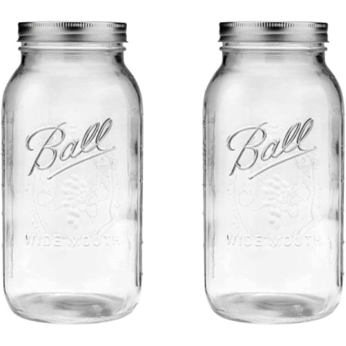 Ball 64 Ounce Jar, Wide Mouth, Set Of 2