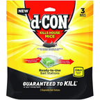 D-Con Disposable Corner Fit Mouse Bait Station - 0.5 Oz (Pack Of 3)