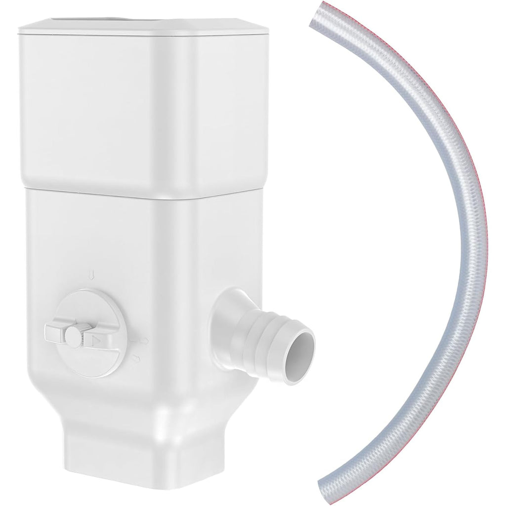 Downspout Diverter, Rainwater Diverter Fits For 3"X4" Oversize Downspout And 2"X3" Downspout, Rainwater Collection System With Adjustable Valve, Diverts Water Into Rain Barrel, 4Ft. Hose