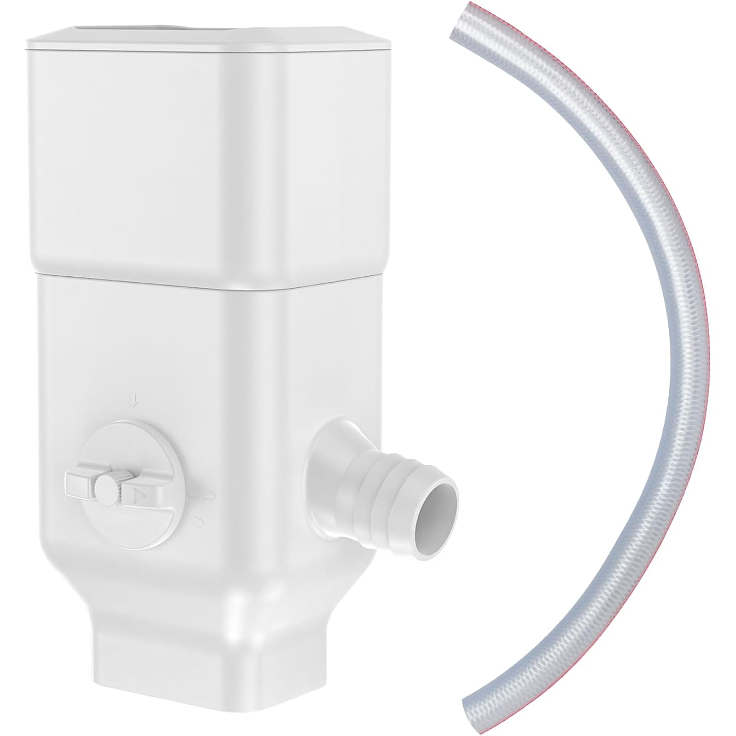 Downspout Diverter, Rainwater Diverter Fits For 3"X4" Oversize Downspout And 2"X3" Downspout, Rainwater Collection System With Adjustable Valve, Diverts Water Into Rain Barrel, 4Ft. Hose