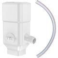Downspout Diverter, Rainwater Diverter Fits For 3"X4" Oversize Downspout And 2"X3" Downspout, Rainwater Collection System With Adjustable Valve, Diverts Water Into Rain Barrel, 4Ft. Hose