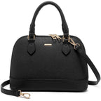 Lovevook Purse For Women Crossbody Bags Classic Double Zip Top Handle Dome Satchel Bag