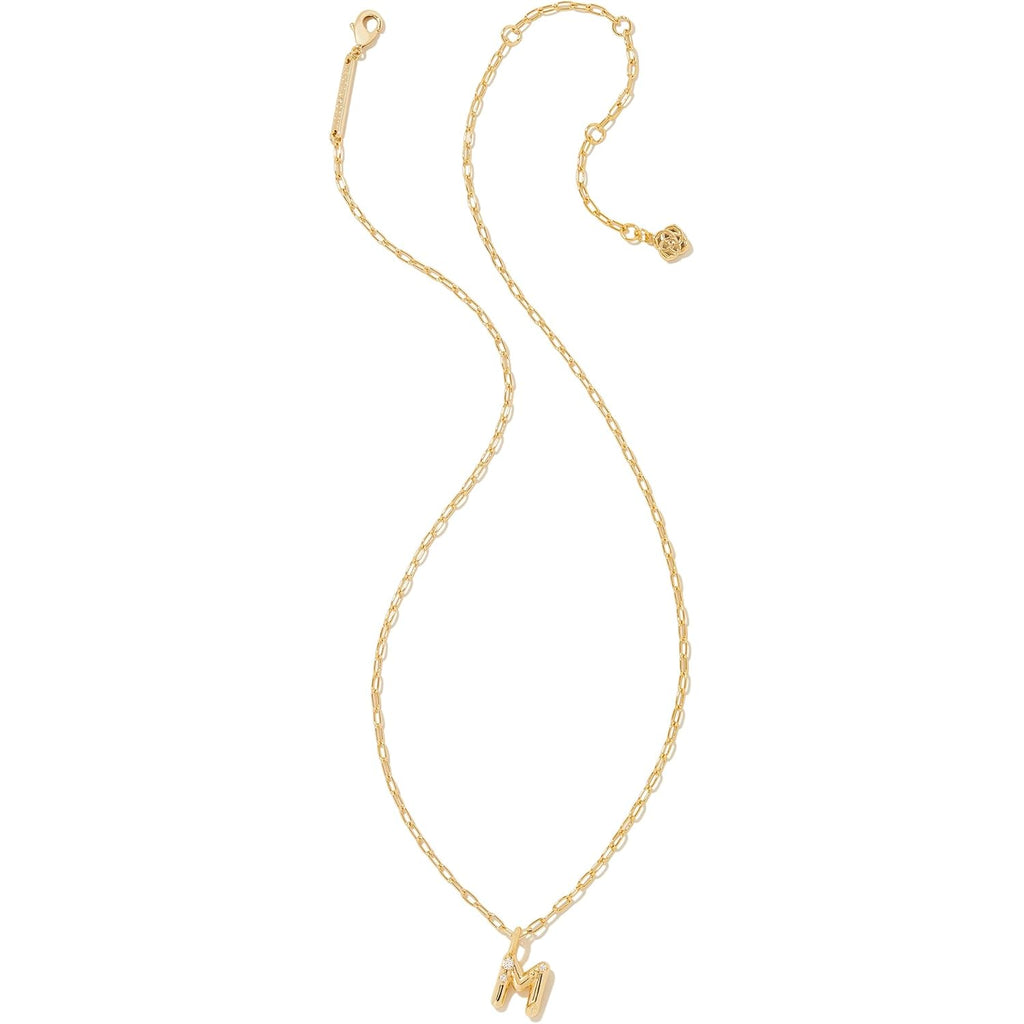 Kendra Scott Crystal Letter Short Pendant Necklace, Fashion Jewelry for Women