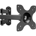WALI TV Wall Mount Articulating LCD Monitor Full Motion 15 inch Extension Arm Tilt Swivel for Most 13 to 32 inch LED TV Flat Panel Screen with Mounting Holes up to 100x100mm (1330LM), Black