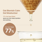 PURITO Oat In Calming Gel Cream, Non-Comedogenic, 77% Oat Seed Water Lightweight Water-Gel Face Moisturizer, Fragrance-Free, Vegan Korean Skincare, Sensitive & Blemish-Prone Skin, 100 mL