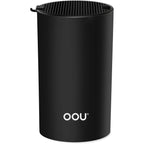 OOU Universal Knife Block Holder Without Knives, Round Kitchen Knife Holder, Detachable Knife Storage for Easy Cleaning-Black