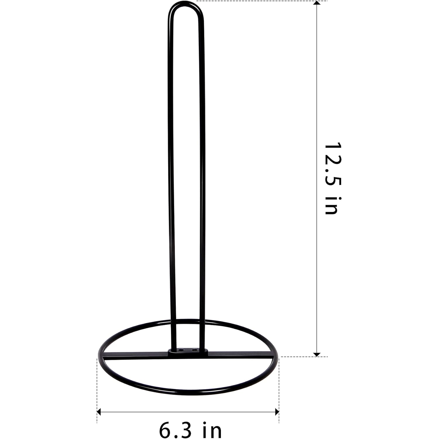 Paper Towel Holder Countertop, OBODING, Kitchen Paper Towel Stand Holder for Kitchen Organization and Storage, Paper Towel Holders for Standard and Large Size Rolls (Black)
