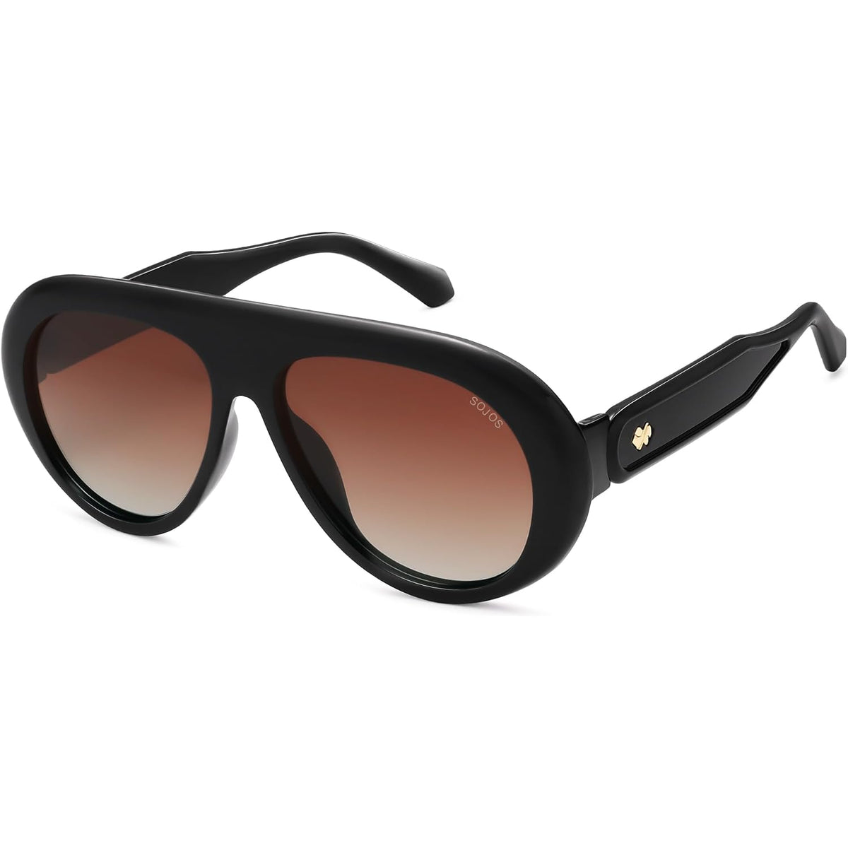 Sojos Trendy Oversized Polarized Aviator Sunglasses Womens Men Retro Vintage 70S Style Uv Protection Sun Glasses Sj2390