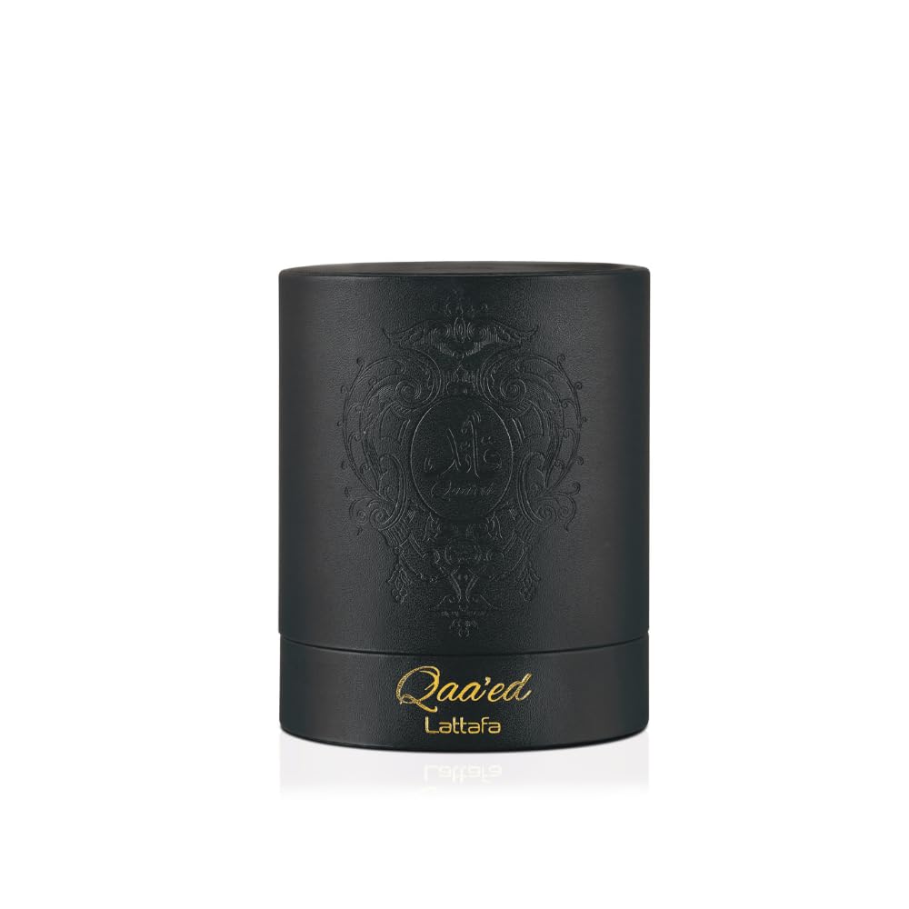 Lattafa Qaaed - Spicy, Woody, Oud, Leather - Eau de Parfum Long-Lasting Fragrance for Men, 3.4 Ounce / 100 ml