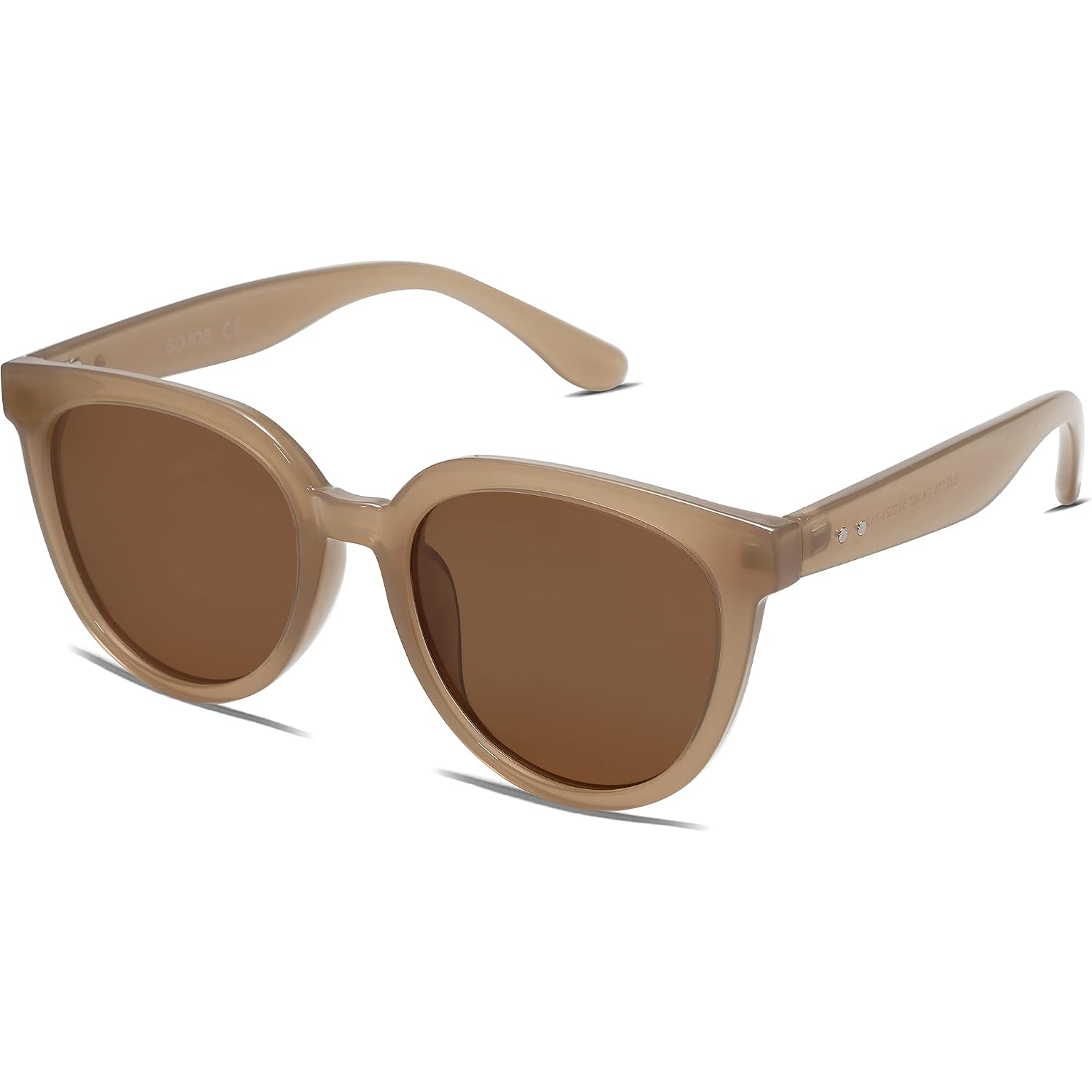 Sojos Trendy Cat Eye Round Polarized Sunglasses For Women Fashion Uv Protection Sunnies Sunglasses Sj2175
