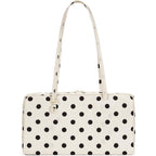 Slouchy Tote Bags Polka Dot Nylon Bowler Bag For Women Hobo Bags Large Shoulder Bag For Travel Work College