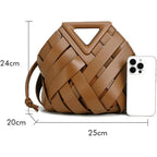 Vegan Leather Clutch Purses For Women Woven Small Crossbody Shoulder Bag Cute Top Handle Handbags Satchels 2026