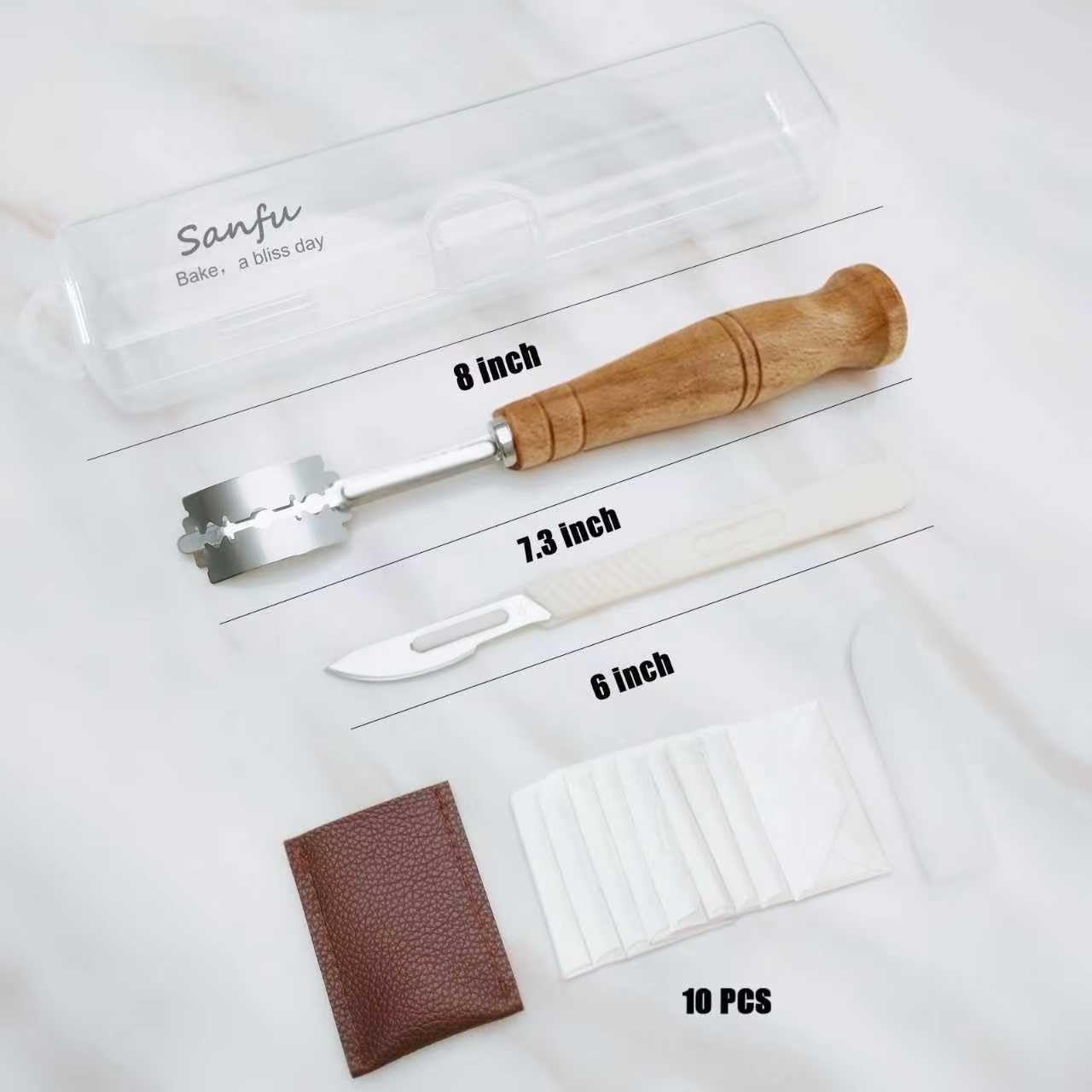Bread Lame Dough Scoring Tool, Professional - Grade Baguette & Sourdough Scoring Tool with Razor Blades and Storage Cover, Lame Bread Tool, Essential Baking Supplies