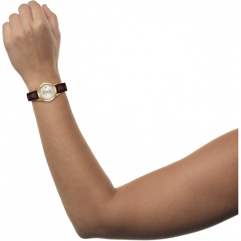 Citizen Ladies' Eco-Drive Classic Leather Strap Watch With 3-Hand Date