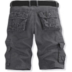Akarmy Men'S Lightweight Multi Pocket Cotton Casual Cargo Shorts,Outdoor Twill Camo Shorts With Zipper Pockets(No Belt)
