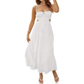Fisoew Women'S Spaghetti Strap Maxi Dress Summer Sleeveless Side Cut Out Dress Casual Boho Backless Flowy Long Dresses