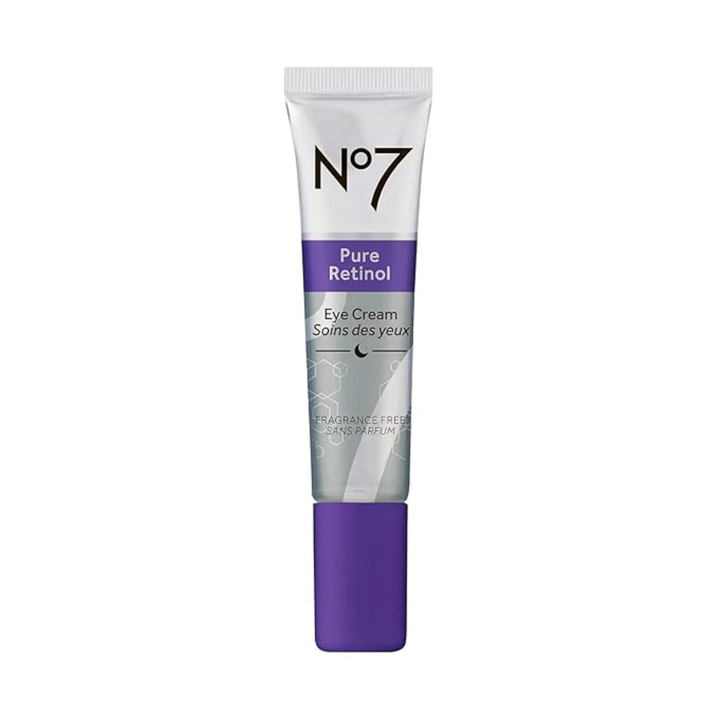 No7 Pure Retinol Eye Cream - Under Eye Cream For Wrinkles, Fine Lines & Puffiness With 0.5% Retinol - Infused With Shea Butter To Smooth And Hydrate Skin (0.5 Oz)