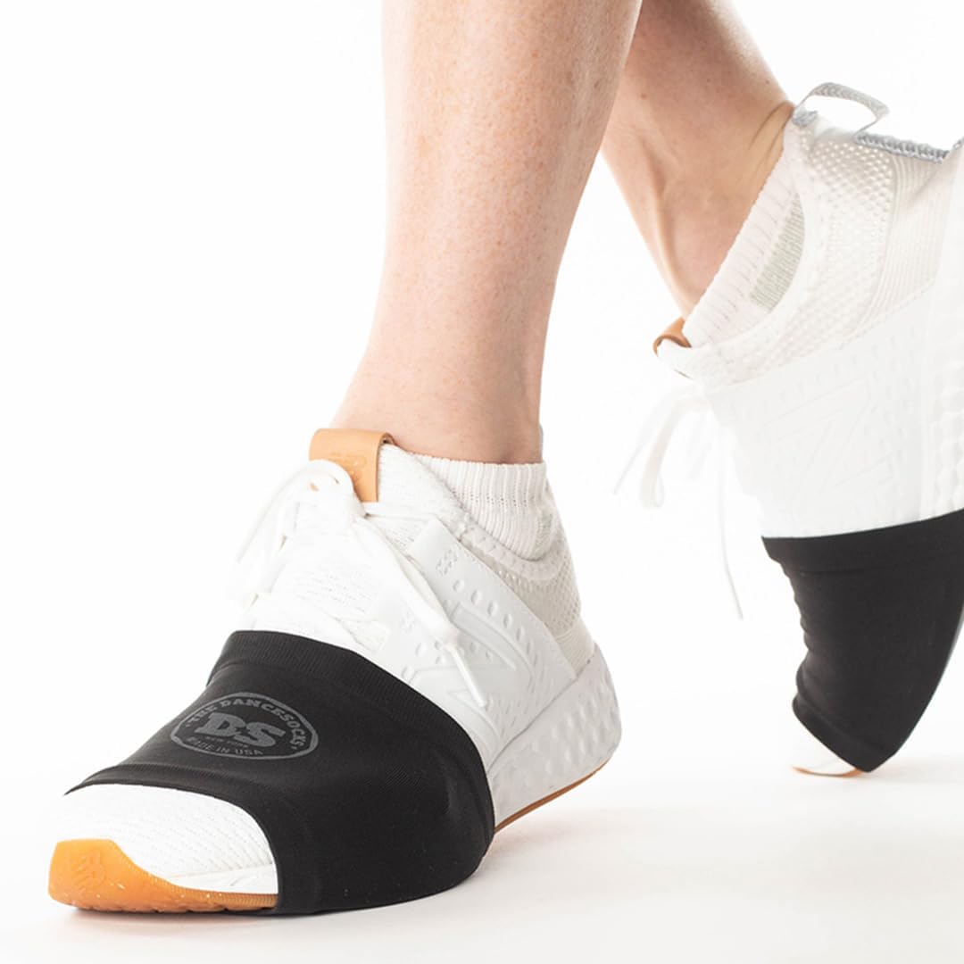 The Dancesocks Made In Usa Original Over Sneaker Socks For Dance On Smooth Floors (4 Pair)