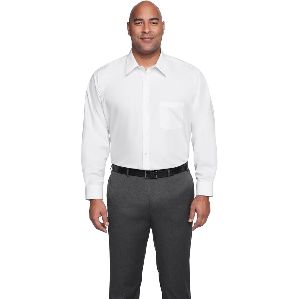 Van Heusen Men'S Big Fit Poplin Dress Shirt (Big & Tall)