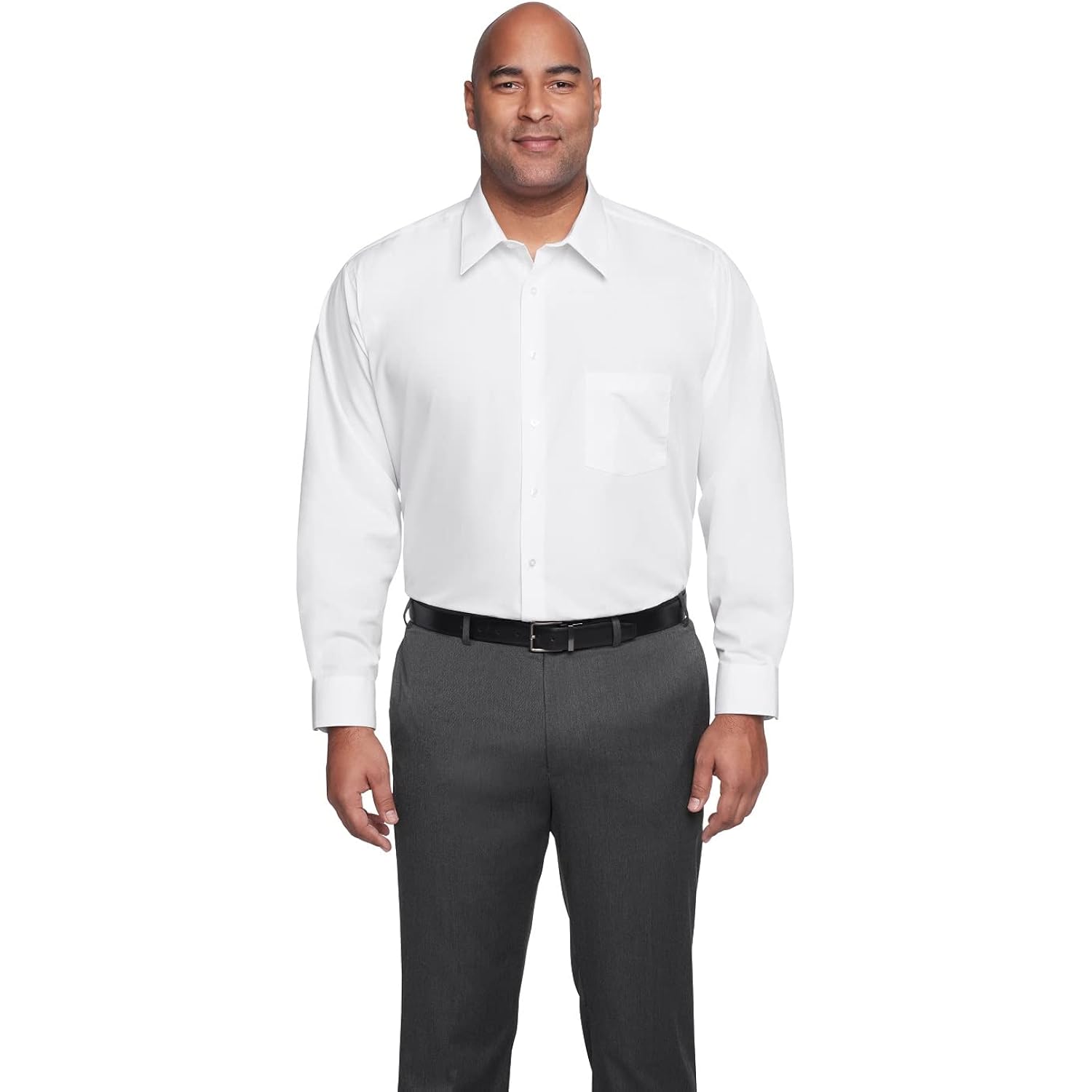 Van Heusen Men'S Big Fit Poplin Dress Shirt (Big & Tall)