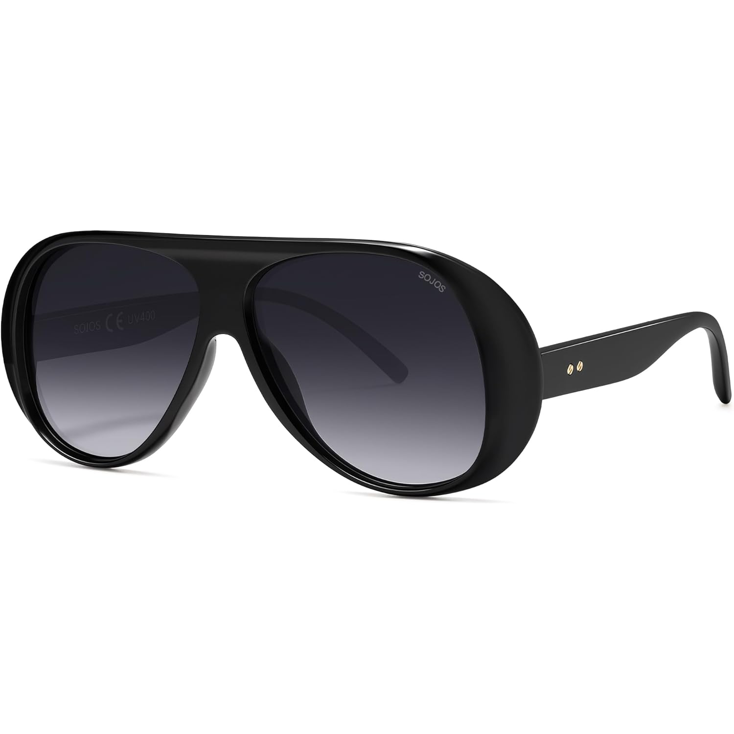 SOJOS Retro Polarized Oversized 90s Aviator Sunglasses Womens Men Trendy Vintage Square Shades SJ2661
