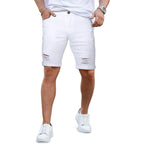 Gingtto Mens Jean Shorts Slim Fit Stretch Denim Shorts Men