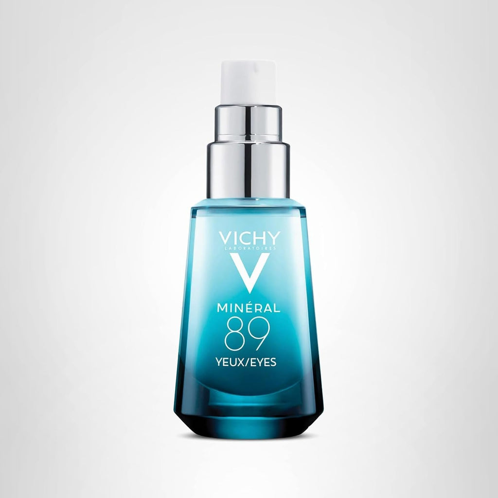 Vichy Mineral 89 Eye Serum, Hyaluronic Acid And Caffeine Cream, Under Eye Cream For Dark Circles, Hydrating & Puffiness Reducer, Opthalmologist Tested