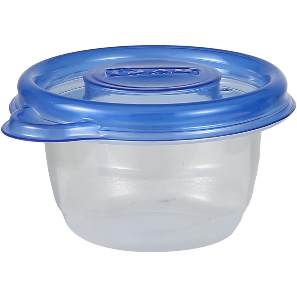 Glad Gladware Mini Round Food Storage Containers With Lids, Small Bpa Free Reusable Plastic Snack Containers With Lock Tight Seal For Lunch, Portion Control, And On The Go, 4 Oz, 8 Count