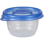 Glad Gladware Mini Round Food Storage Containers With Lids, Small Bpa Free Reusable Plastic Snack Containers With Lock Tight Seal For Lunch, Portion Control, And On The Go, 4 Oz, 8 Count