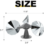 Offo Bird Scare Reflective Device, Bird Reflector With Plastic Base For Outside Patio, Keep Pigeon Woodpeckers And Sparrows Away From Outdoor Boats Roofs Gardens