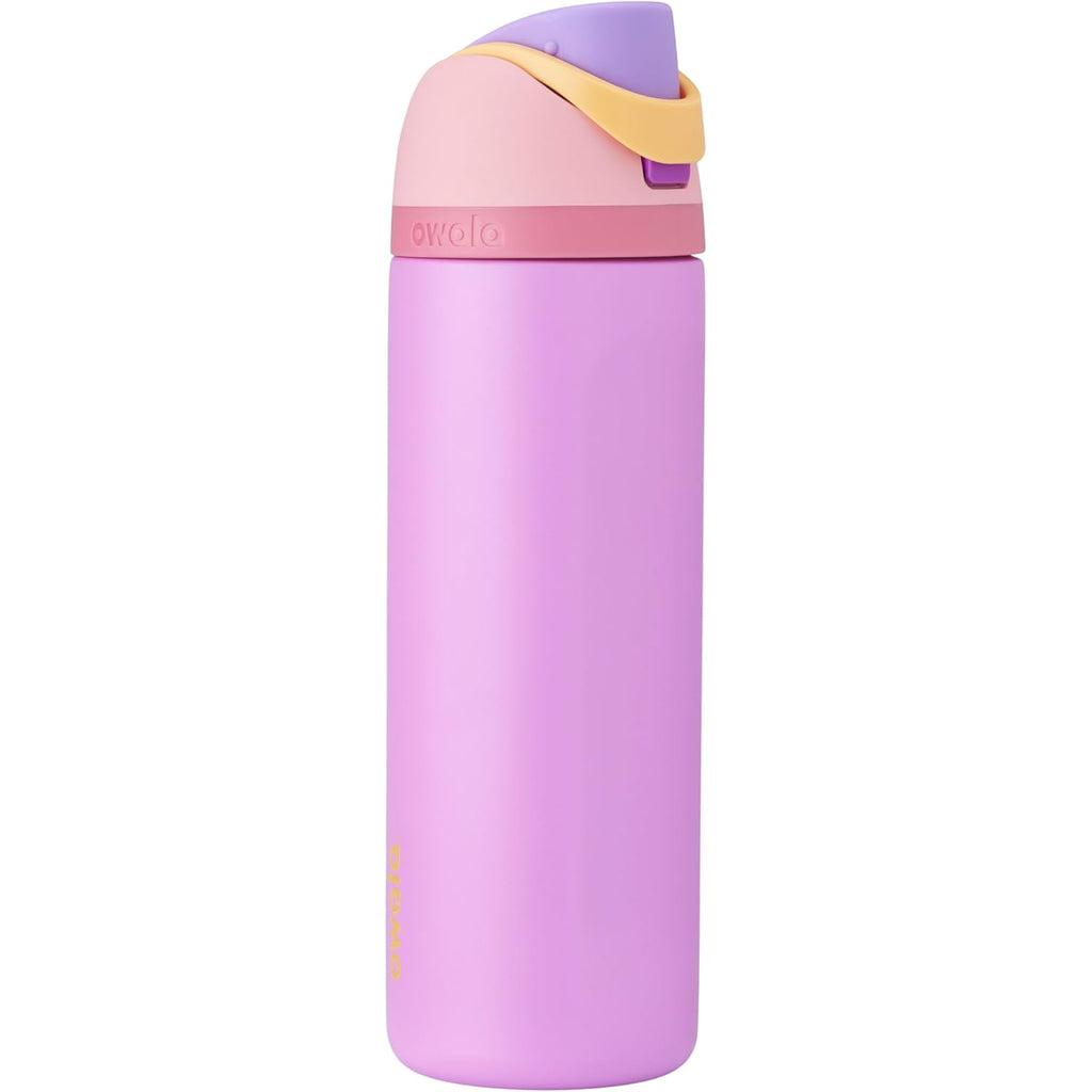 Owala Disney Princess FreeSip Insulated Stainless Steel Water Bottle with Straw for Sports and Travel, BPA-Free Sports Water Bottle, 24 oz, Rapunzel
