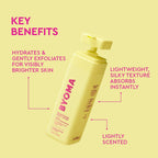 Byoma Brightening Body Lotion - For Dull, Dehydrated Complexion - Creamy Moisturizer With Niacinamide + Urea - Evens Tone & Supports Barrier - 13.52 Fl Oz