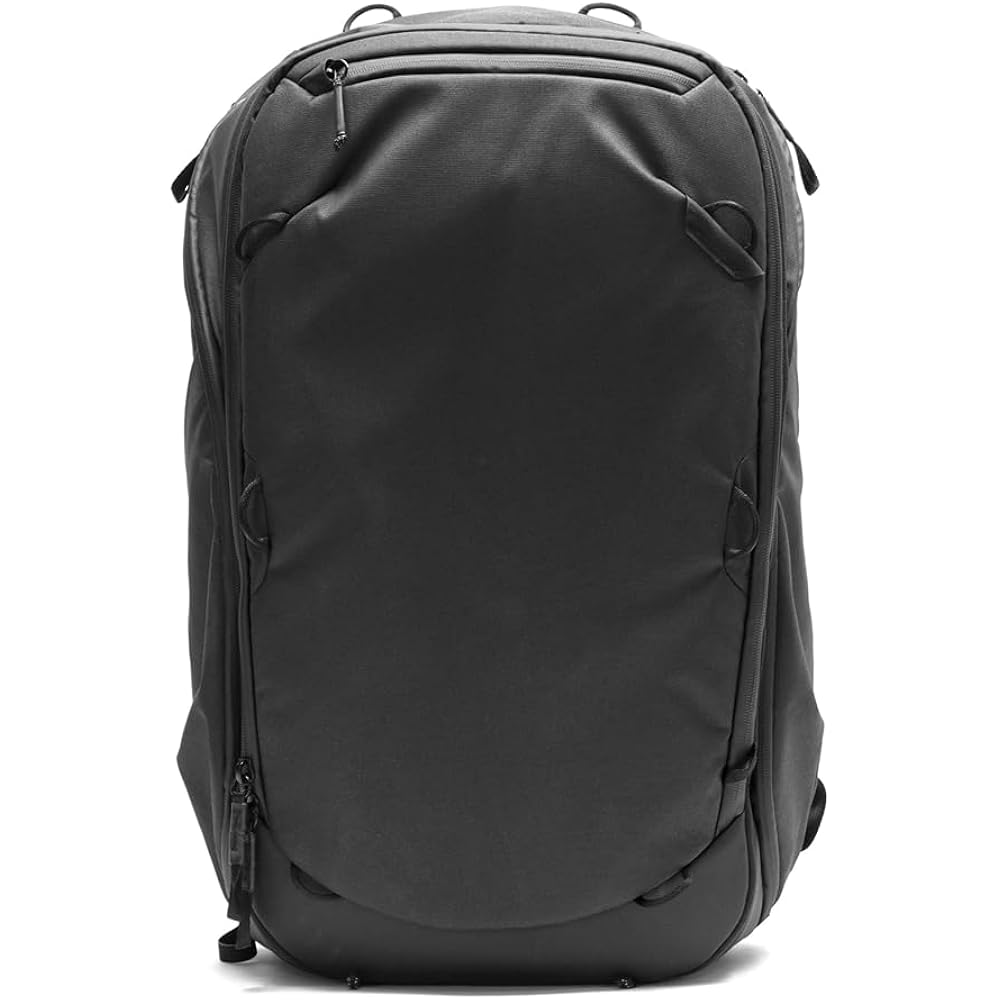 Peak Design Travel Backpack 45L, Black, Expandable 35-45L Design, Rear And Top Access, Weatherproof Shell, Laptop Sleeve, Ideal For Travel Or Everyday Carry, Versatile Backpack For Men And Women