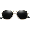 SOJOS Square Polarized Sunglasses for Women Men Small Hexagonal Polygon Shades SJ1072
