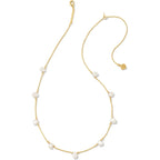 Kendra Scott Leighton 14k Gold-Plated Pearl Strand Necklace in White Pearl, Fashion Jewelry for Women