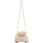 Mary Frances Just Married Beaded Crossbody Handbag Clutch Bridal Car Novelty Purse, Ivory | Just Married Beaded Crossbody Handbag Bridal Car Novelty Clutch Purse Ivory Wedding Evening Party Travel Accessories
