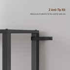 Tutotak Bookshelf, 6-Tier Tall Book Shelf, Narrow Bookcase For Small Space, Diy Stackable Bookshelf, For Living Room, Office, Study, Entryway, Industrial, Black Bs01Bk006