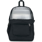 Jansport Cross Town Plus Backpack - Large Main Compartment, Side Water Bottle Pocket, 15-Inch Padded Laptop Sleeve - Black