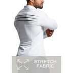 Men’S Muscle Fit Dress Shirts Athletic Slim Fit Long Sleeve Stretch Casual Button Down Shirt