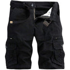 Akarmy Men'S Lightweight Multi Pocket Cotton Casual Cargo Shorts,Outdoor Twill Camo Shorts With Zipper Pockets(No Belt)