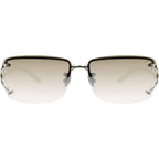 Foster Grant Women's Vera Oval Sunglasses White
