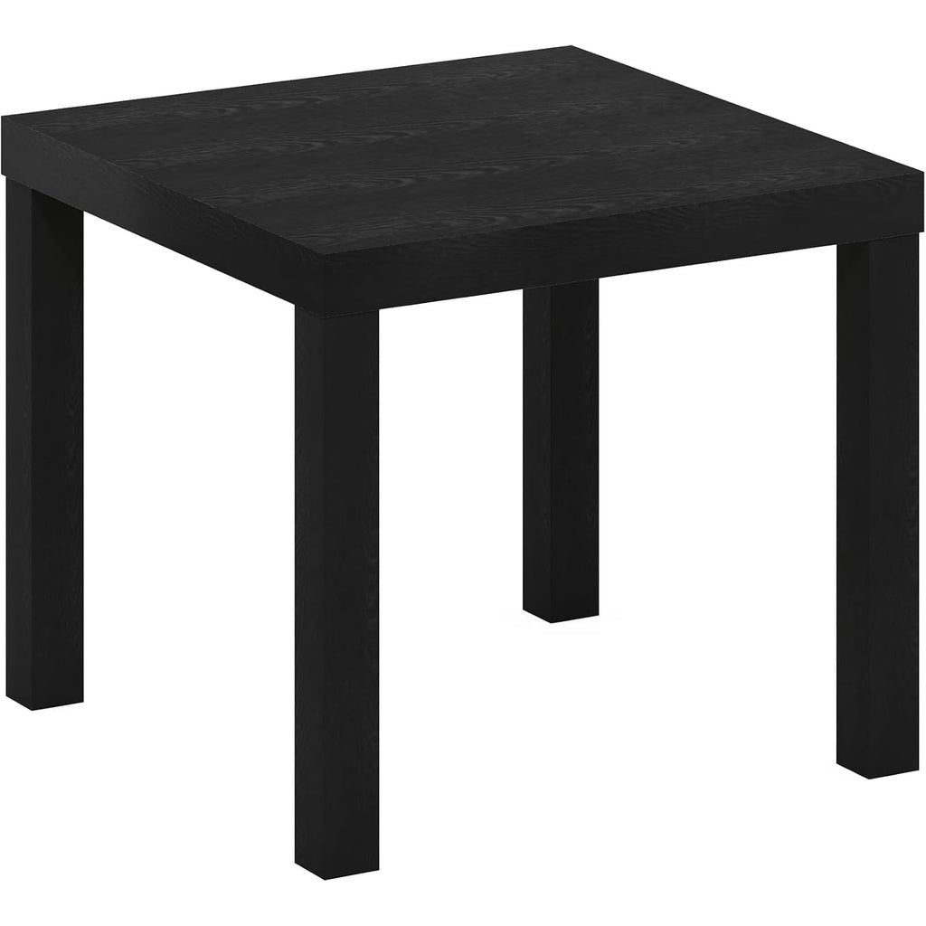 Furinno Classic Homey Square Parsons Side End Table, 1-Pack, Black