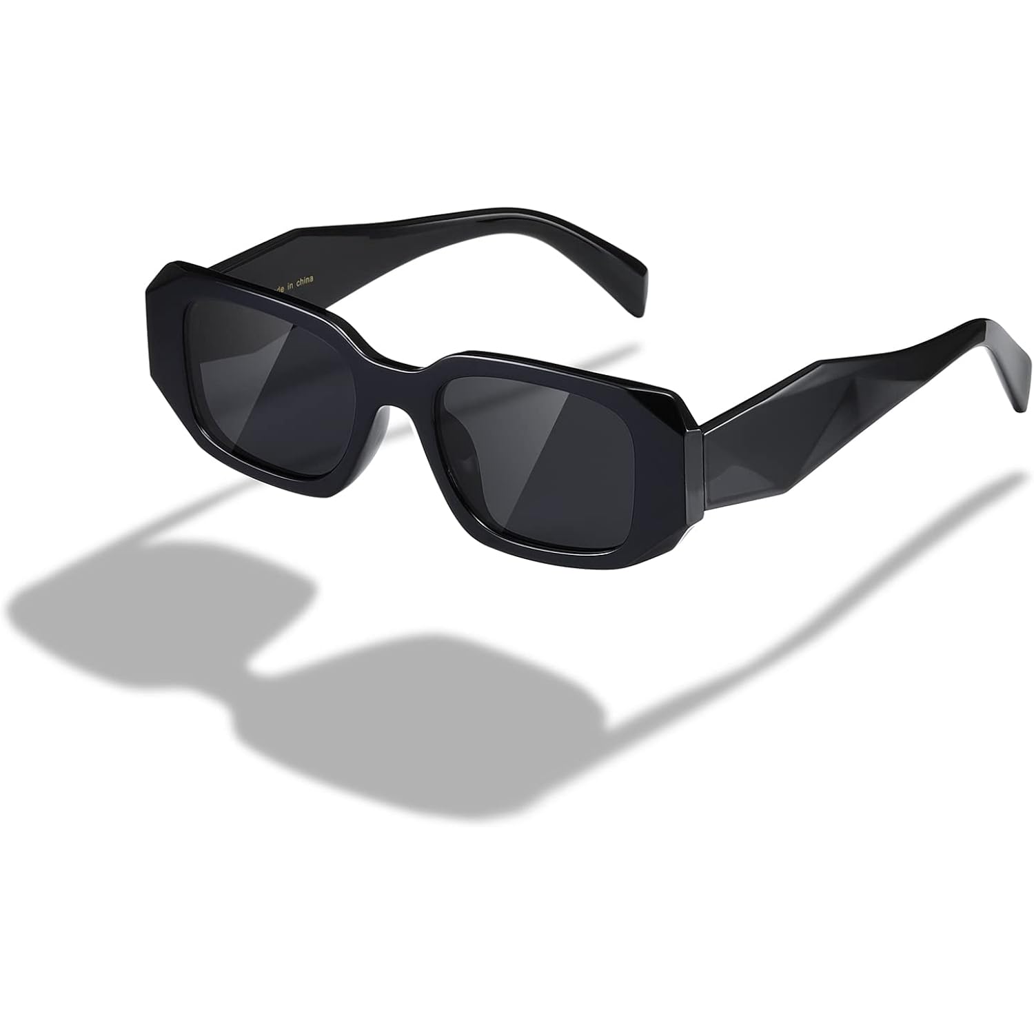 Kimorn Rectangle Sunglasses For Women Men Trendy Retro Trendy Sun Glasses 90’S Vintage Square Frame K1307